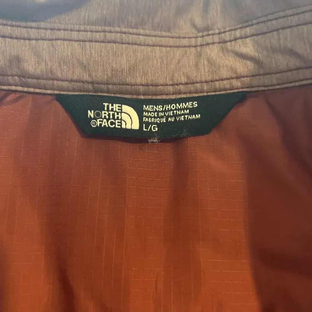 The North Face Jacket Lefferts Mens Large Snap Button Mauve Shacket Hiking